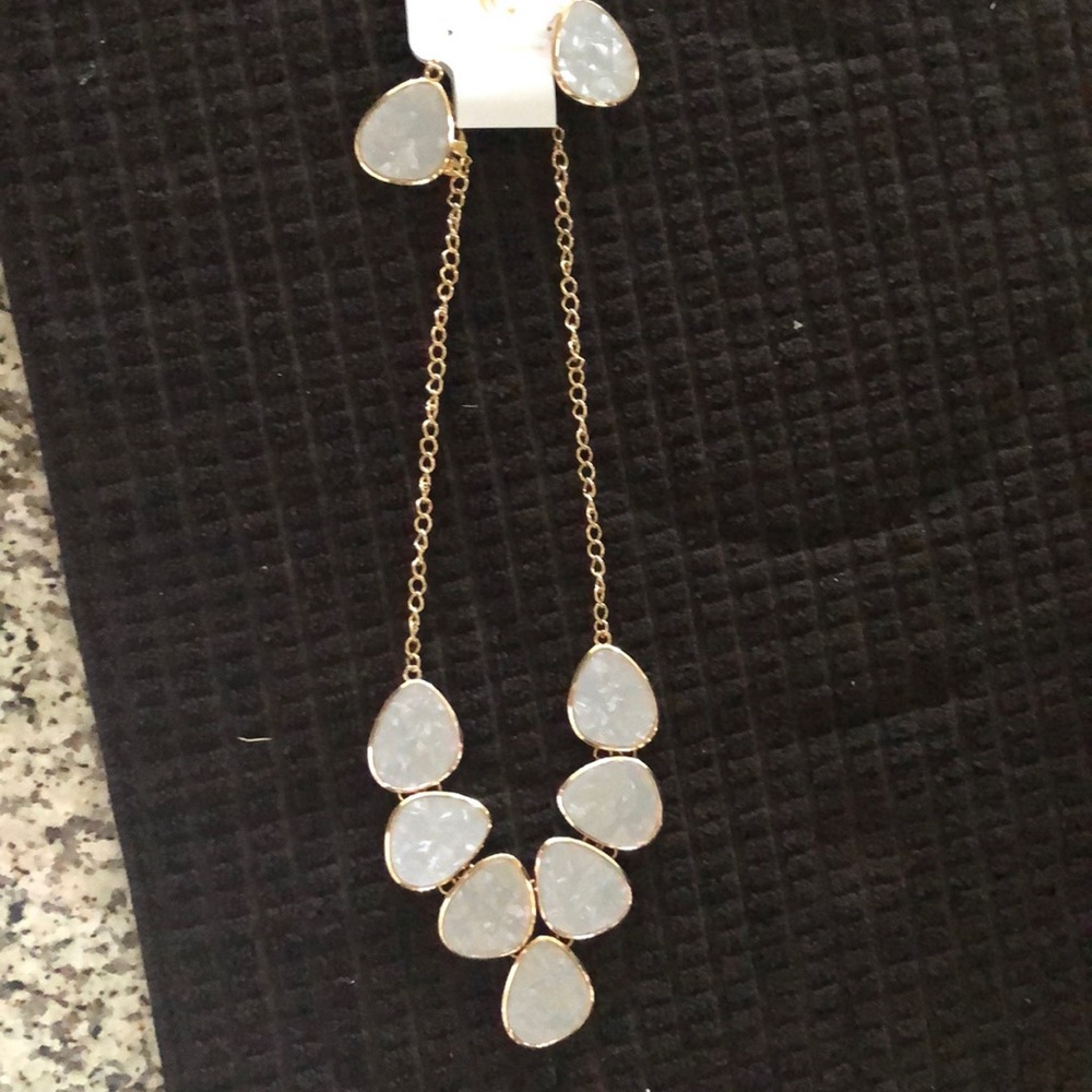 Necklace and earrings